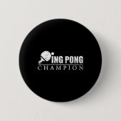 Ping Pong Champion Ronde Button 5,7 Cm (Voorkant)