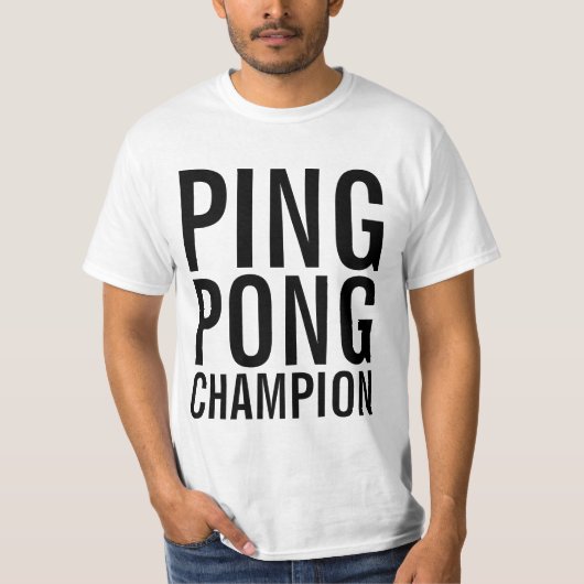 Ping Pong champion Shirt (Voorkant)
