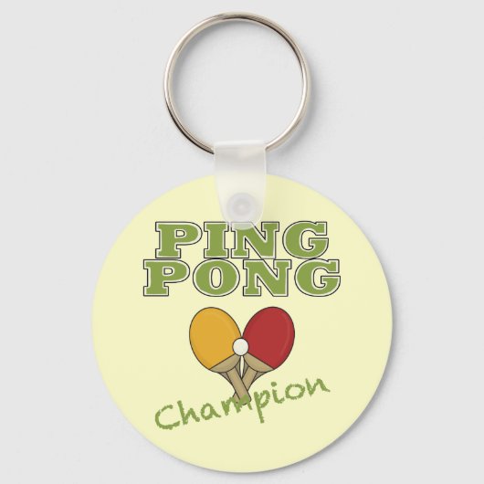 Ping Pong Champion Sleutelhanger (Voorkant)
