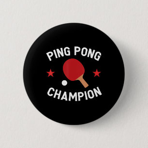 Ping Pong Champion Table Tennis Lover Gift Ronde Button 5,7 Cm