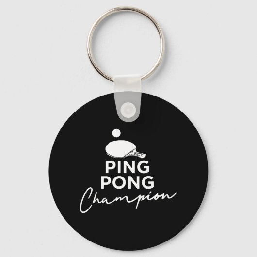 Ping Pong Champion Table Tennis Sleutelhanger (Voorkant)