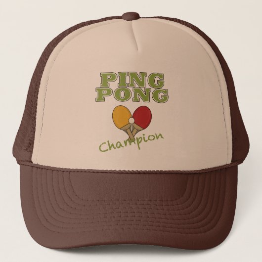 Ping Pong Champion Trucker Pet (Voorkant)