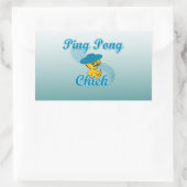 Ping Pong Chick #3 Rechthoekige Sticker (Tas)