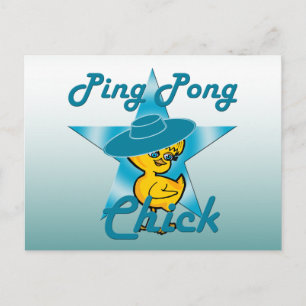 Ping Pong Chick #7 Briefkaart