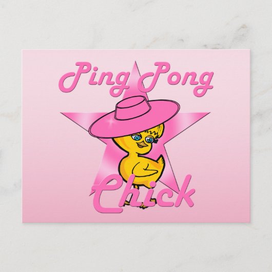 Ping Pong Chick #8 Briefkaart (Voorkant)