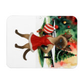 Ping Pong Christmas themed for Cat Lovers Magneet (Horizontaal)