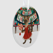 Ping Pong Christmas Themed for Siamese Cat lovers  Ornament (voorkant)