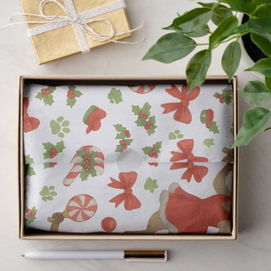 Ping Pong Christmas themed for Siamese Cat Lovers  Tissuepapier (Geschenk)