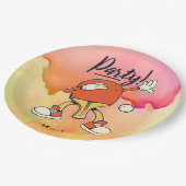 Ping Pong dabbing Table Tennis party grappig Papieren Bordje (Gekanteld)