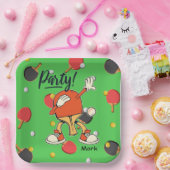 Ping Pong dabbing Table Tennis party grappig Papieren Bordje (Feest)