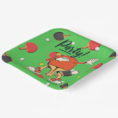 Ping Pong dabbing Table Tennis party grappig Papieren Bordje (Gebogen)