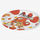 Ping Pong dabbing Table Tennis party grappig Papieren Bordje (Gekanteld)
