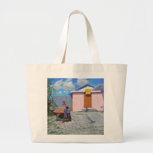 Ping Pong De African Queen Hideaway Grote Tote Bag (Voorkant)