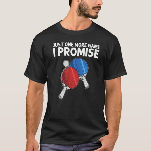 Ping Pong Design voor mannen Tennis Playe T-shirt (Voorkant)