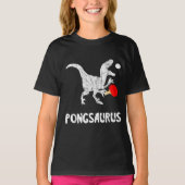 Ping Pong Dinosaurs Pingpong Player Dino Tabel Tie T-shirt (Voorkant)