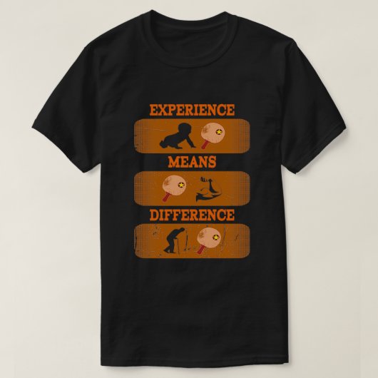 Ping Pong Experience Table Tennis T-shirt (Design voorkant)