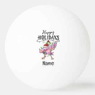Ping pong Flamingo met kerstmis Pingpongbal
