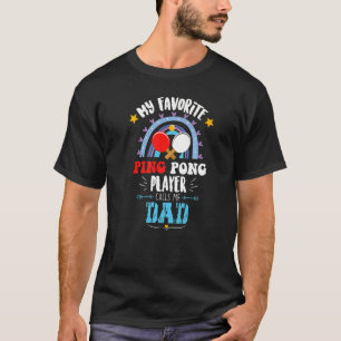 Ping Pong Game Day Proud Pap Fathers Day Ping Pong T-shirt