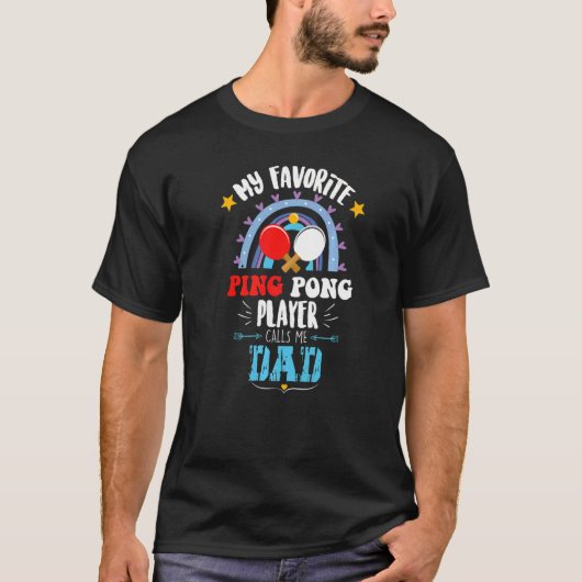 Ping Pong Game Day Proud Pap Fathers Day Ping Pong T-shirt (Voorkant)