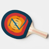 Ping Pong gepersonaliseerde bewerkbare naam Initia Tafeltennisbatje (Zijkant)