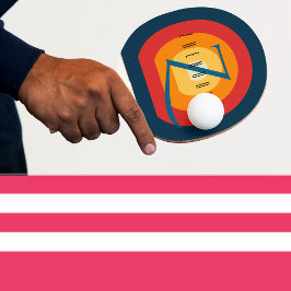 Ping Pong gepersonaliseerde bewerkbare naam Initia Tafeltennisbatje