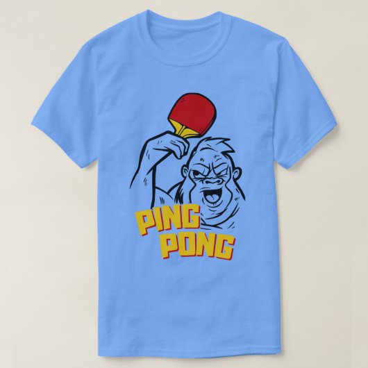 Ping Pong Gorilla T-shirt (Design voorkant)
