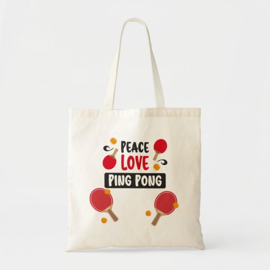 Ping Pong grappige uitspraak tegen speler Tote Bag (Voorkant)