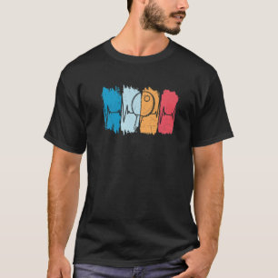 Ping Pong Heartbeat Funny Table Tennis Player Retr T-shirt