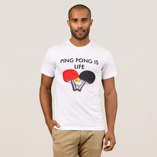 Ping Pong is Life T-shirt (Voorkant volledig)