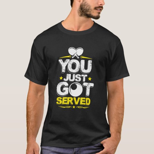 Ping Pong - je bent net Served T-shirt (Voorkant)