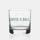 Ping Pong Kampioen Gepersonaliseerd Whiskey Glas (Achterkant)