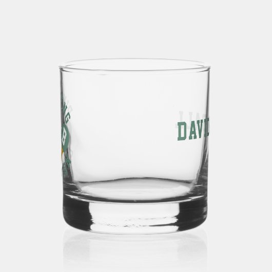 Ping Pong Kampioen Gepersonaliseerd Whiskey Glas (Links)