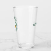 Ping Pong Kampioen Gepersonaliseerde Pint Glas (Links)