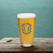 Ping Pong Kampioen Gepersonaliseerde Pint Glas
