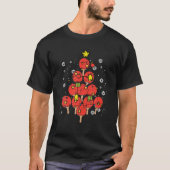 Ping Pong Kerstboom Kerstmis Pajamas Pjs Table Te T-shirt (Voorkant)