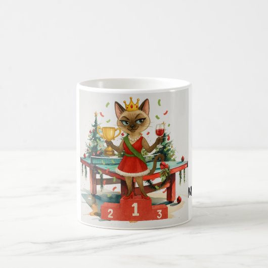 Ping Pong Kerstthema Koffiemok (Center)