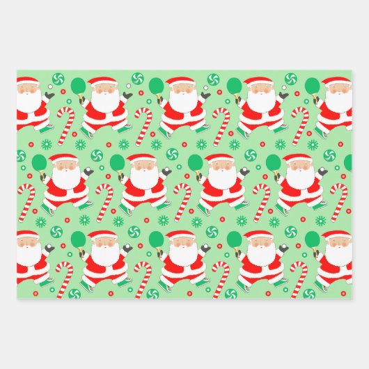 Ping Pong Kerstvakantie Inpakpapier Vel (Voorkant)