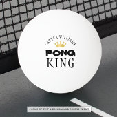 PING PONG KING Gold Crown gepersonaliseerd Pingpongbal