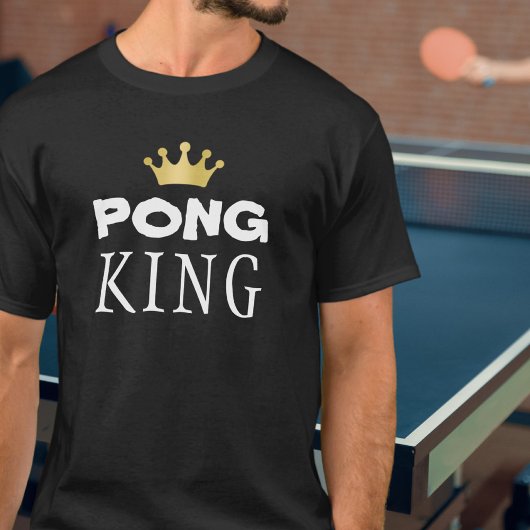 PING PONG KING Gold Crown T-shirt
