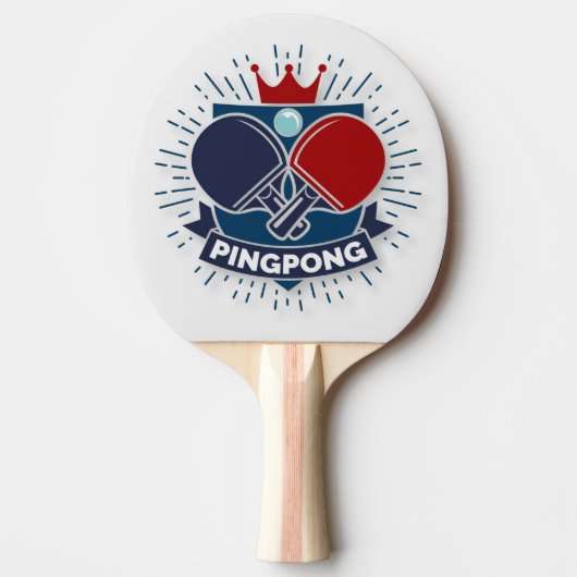 Ping Pong King Ping Pong Paddle Tafeltennisbatje (Voorkant)