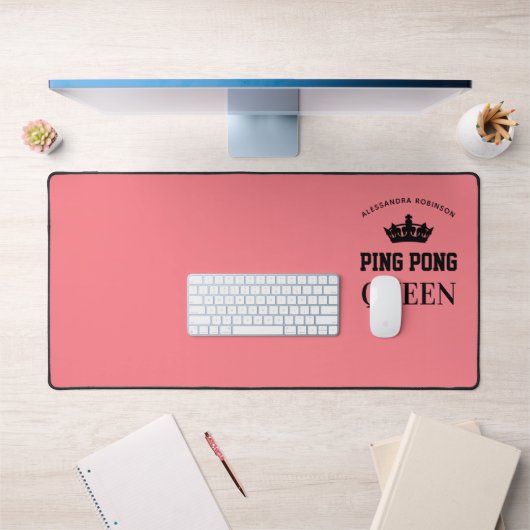 Ping Pong Koningin Naam gepersonaliseerd  Bureaumat (Kantoor 1)