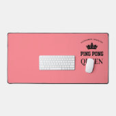 Ping Pong Koningin Naam gepersonaliseerd  Bureaumat (Keyboard & Muis)
