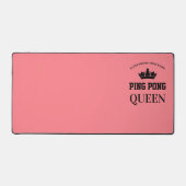 Ping Pong Koningin Naam gepersonaliseerd  Bureaumat (Voorkant)