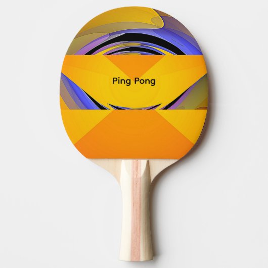 Ping Pong Logo Tafeltennisbatje (Voorkant)