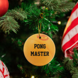Ping Pong Lover Personalized Ornament