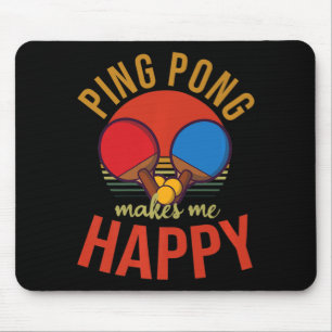 Ping Pong maakt me Happy Design Table Tennis Muismat