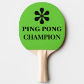 Ping Pong Master Champion Grappige Tekst Humor Tafeltennisbatje (Achterkant)