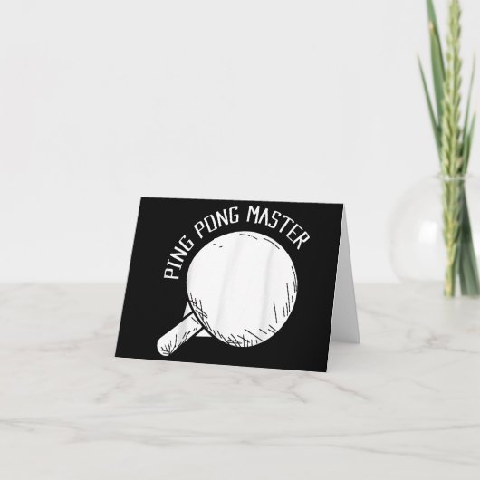 Ping Pong Master Funny Gezegde Table Tennis (Voorkant)