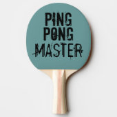 Ping Pong Master Funny Text Humor Tafeltennisbatje (Achterkant)