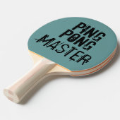 Ping Pong Master Funny Text Humor Tafeltennisbatje (Voorkant Gekanteld)